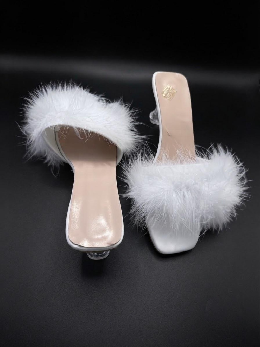 & Other Stories White Feather Slide Mules